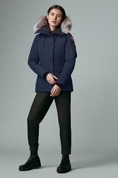 Chamarras Canada Goose Mujer Outlet - Montebello Abrigos Azul Oscuro Marino KU2483056